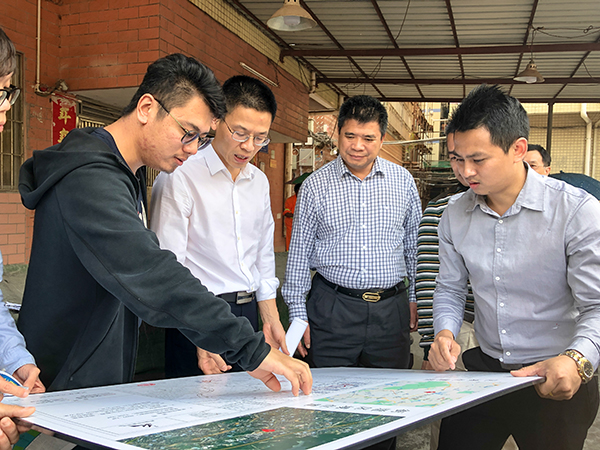 龙华区城市更新局叶文峰副局长调研浪口片区城市更新项目